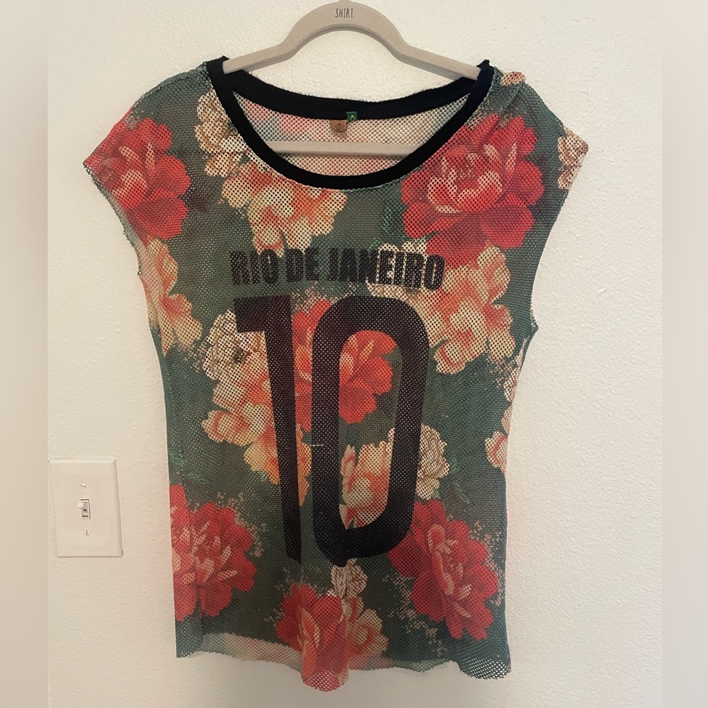 Farm Rio de Janeiro Brazil jersey style top